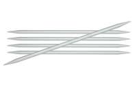 45119 Knit Pro Спицы чулочные Basix Aluminum 2,75мм/20см, алюминий, серебристый, 5шт