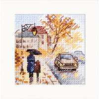 Набор для вышивания крестом Алиса арт. alisa.0-218 "Осень в городе. Мокрый бульвар"