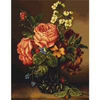 Набор для вышивания LUCA-S арт. G491 Ваза с розами и цветами 