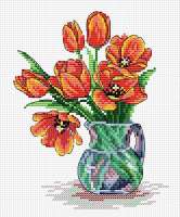 Набор для вышивания М.П. Студия арт.М-089 Весенние тюльпаны