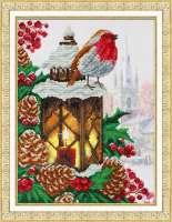 Набор для вышивания бисером ПАУТИНКА арт.pautinka.Б-1495 Рождественский фонарик