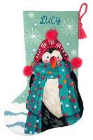 Набор для вышивания "DIMENSIONS" арт.71-09160 "Сапожок. Пушистый пингвин"