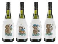 Набор для вышивания фартучков на бутылку PERMIN  арт permin.78-4107 "Медвежата"