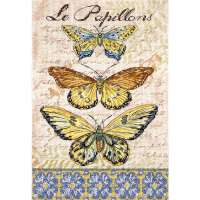 Акция Набор для вышивания крестом Letistitch арт. LETI.975 "Vintage Wings-Le Papillons"
