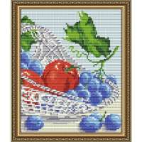 Картина стразами Арт Соло арт. AT5550 "В хрустале. Яблоки и виноград. Диптих 2"