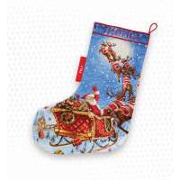 Набор для вышивания Letistitch арт. LETI.989 "The Reindeers on it's way! Stocking"