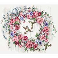 Набор для вышивания Letistitch арт. LETI.990 "Hummingbird Wreath"