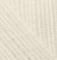 Пряжа для вязания Ализе Superlana midi (25% шерсть, 75% акрил) 5х100г/170м цв.001 кремовый