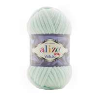 Пряжа для вязания Ализе Velluto (100% микрополиэстер) 5х100г/68м цв.015 водяная зелень