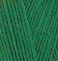 Пряжа для вязания Ализе LanaGold 800 (49% шерсть, 51% акрил) 5х100г/800м цв.118 зеленая трава