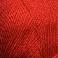 Пряжа для вязания ПЕХ Кроссбред Бразилия (50% шерсть, 50% акрил) 5х100г/490м цв.088 красный мак