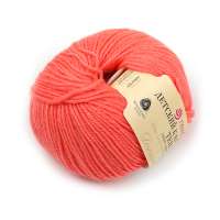 Пряжа для вязания ПЕХ Детский каприз тёплый (50% мериносовая шерсть, 50% фибра) 10х50г/125м цв.1128 красный коралл