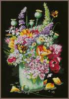 Набор для вышивания "LANARTE" арт. lanarte.PN-0183477 "Букет цветов" 
