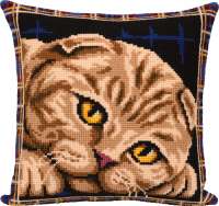 Набор для вышивания "ПАННА" арт. panna.PD-7123 "Подушка. Шотландская кошка"
