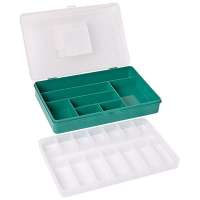 "Тривол" Коробка для мелочей пластик №3 т-зеленый