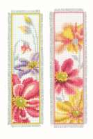 Набор для вышивания закладки VERVACO арт vervaco.PN-0157569 "Красочные цветы"