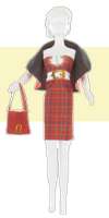 Набор для изготовления игрушки "DressYourDoll" Одежда для кукол №1 арт. miadolla.S110-0303 Dolly Quilt