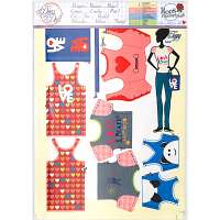 Набор для изготовления игрушки "DressYourDoll" Одежда для кукол №1 арт. miadolla.S111-0902 Toppy Love