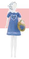 Набор для изготовления игрушки "DressYourDoll" Одежда для кукол №2 арт. miadolla.S210-0303 Twiggy Forget-me-not