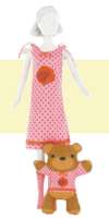 Набор для изготовления игрушки "DressYourDoll" Одежда для кукол №2 арт. miadolla.S210-0403 Sleepy Rose