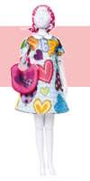 Набор для изготовления игрушки "DressYourDoll" Одежда для кукол №2 арт. miadolla.S212-0307 Twiggy Hearts