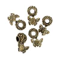 Бусина "Zlatka" металл NPL-07 20 шт №1 Бабочка