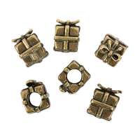 Бусина "Zlatka" металл NPL-27 20 шт №1 Коробочка "Подарок"