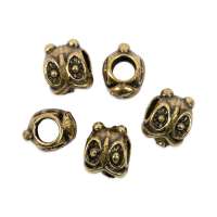 Бусина "Zlatka" металл PND-14 20 шт №1 Сова