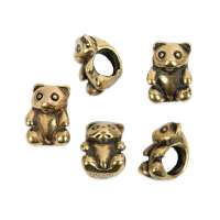 Бусина "Zlatka" металл PND-22 20 шт №1 Панда