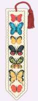 Набор для вышивания закладки LE BONHEUR DES DAMES арт.4542 "Marque page les papillons" (бабочки)