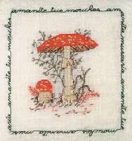Набор для вышивания LE BONHEUR DES DAMES арт bonheur.1681 "Amanite tue mouches" (мухомор красный)