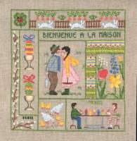 Набор для вышивания LE BONHEUR DES DAMES арт bonheur.2653 "Bienvenue avril" (добро пожаловать апрель)