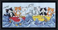 Набор для вышивания DESIGN WORKS арт dworks.2858 "Морские котятки"