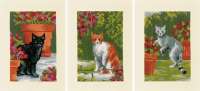 Набор для вышивания VERVACO арт vervaco.PN-0188672 "Кошки среди цветов"