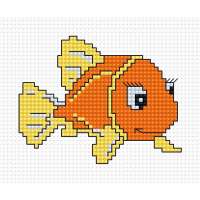 Набор для вышивания LUCA-S арт. B081 Оранжевая рыбка 