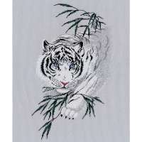 Набор для вышивания крестом Овен арт. oven.1438 "Белый тигр"