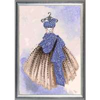Рисунок на ткани для вышивания бисером RK LARKES арт. larkes.К3570 "Бальное платье"