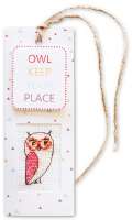 Набор для изготовления закладки с вышитым элементом LUCA-S арт lucas.N50 "Owl keep your place"