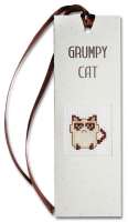 Набор для изготовления закладки с вышитым элементом LUCA-S арт lucas.N30 "Grumpy cat"