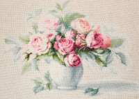 Набор для вышивания LUCA-S арт. арт. BL2280 Этюд с чайными розами 