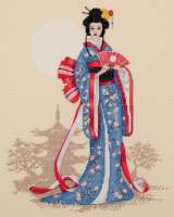 Набор для вышивания ПАННА "Золотая серия" арт. panna.NM-7264 "Женщины мира. Япония"