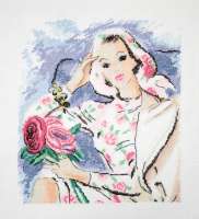 Набор для вышивания МАРЬЯ ИСКУСНИЦА арт marya.09.009.09 "Девушка с розами"