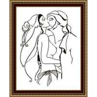 Набор для вышивания крестом Сделано с любовью арт. Sdsl.ПМ-06 "Поцелуй страсти"