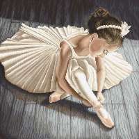 Набор для вышивания крестом Letistitch арт. LETI.L8037 "Little Ballerina Girl"