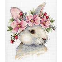 Набор для вышивания крестом М.П. Студия арт. mpstudia.НВ-785 "Кролик в цветах"
