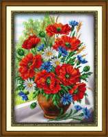 Набор для вышивания бисером ПАУТИНКА арт. pautinka.Б-1235 Любимые цветы