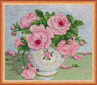 Набор для вышивания мулине АБРИС АРТ арт. abrisart.AH-014 Розовые цветы