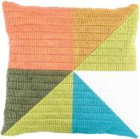 Набор для вышивания подушки VERVACO арт vervaco.PN-0194768 "Цветные треугольники"