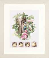 Набор для вышивания LANARTE арт lanarte.PN-0008031 "Birdhouse with roses"