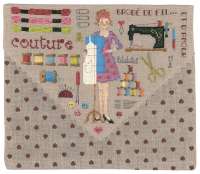 Набор для вышивания конверта LE BONHEUR DES DAMES арт bonheur.9061 "Couture" (кутюр)